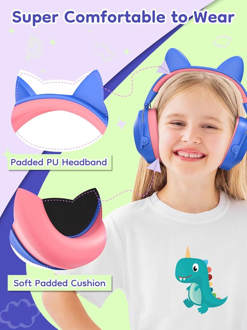 Dr.Meter Noise Cancelling Headphones for Kids, SNR 32dB Hearing Protection Earmuffs for Noise Reduction, Ear Muff for Autism Sensory Monster Jam Derby Mowing Concert Air Show Gifts for Kids - Image 2